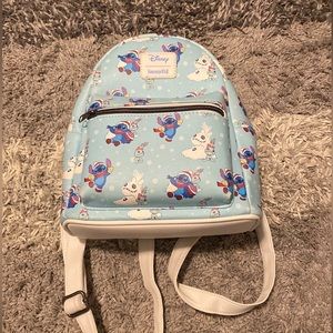 Loungefly winter stitch mini backpack